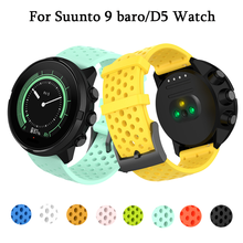 24MM Watch Band Applicable For Suunto 9/9 Brao/D5/Spartan Sport HR Baro Silicone Bracelet Strap Rubber Smart sport Watchband 2024 - buy cheap