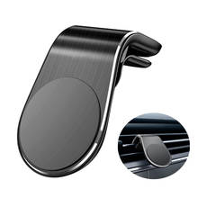 Mental Magnetic Car Phone Holder Air Vent Mount Mobile Smartphone Stand Magnet Support Cell in Car L Shape Car Phone Holder 2024 - buy cheap
