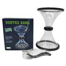 Pressure Relieving Vortex Bank Watch Money Defy Gravity Circling Around When Saving Loose Coins Funnel Shape Piggy Bank 2024 - buy cheap