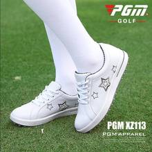 2020 PGM/обувь для гольфа; женская мягкая водонепроницаемая обувь из суперволокна; Корейская версия; нескользящие дышащие кроссовки для гольфа 2024 - купить недорого
