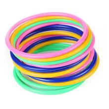 12Pcs/Set Kids Multicolor Toss Ring Throwing Circle Ferrule Carnival Garden Stall School Game Puzzle Toy Children Party Toys 2024 - buy cheap