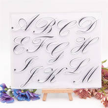 2pcs Flower Letter Transparent Clear Stamps / Silicone Seals Roller Stamp For DIY Scrapbooking Photo Album/Card Making 2024 - buy cheap