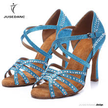 Women Salsa Shoes Ballroom Latin Salsa Dancing Shoes Rhinestone Dance Shoes Tango Shoes Lady  JuseDanc 2024 - buy cheap