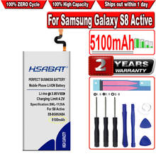 HSABAT 4800mAh EB-BG892ABA аккумулятор для Samsung Galaxy S8 Active SM-G8920 G892F G892A G892L G892 G892V SM-G892L смартфон 2024 - купить недорого