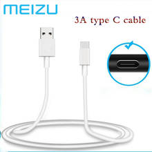 Original MEIZU 3A type c cable 100cm fast charging data cord for meizu 17 16 15 16th plus m15 E2 E3 16s pro note 6 6 9 pro 6s 7 2024 - buy cheap