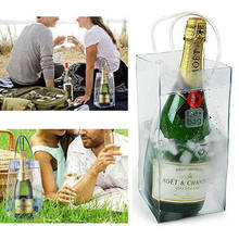 PVC Leakproof Ice Bag ECO Friendly Ice Pack Portable Ice Pouch Cooler Bag Bucket Wine Champagne Bottle Chiller with Carry Handle 2024 - buy cheap