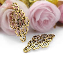 20PCS 43*21MM Antique Gold Zinc Alloy Earrings Connector Charms Diy Jewelry Findings Accessories wholesale 2024 - buy cheap