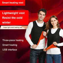 USB Smart Electric Heated Vest Outdoor SB Heating Vest Winter Thermal Polyester Camping Hiking Warm Hunting Jacket 2024 - buy cheap