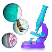 Microscopio de Ciencia para Niños, equipo de experimentos, rompecabezas, juguete de Educación Temprana, regalo, microscopio biológico refinado, 150X 2024 - compra barato
