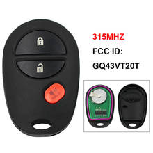 2+1/3 Button Remote Smart Car Key Fob 315MHZ FCC ID: GQ43VT20T for Toyota Highlander Sequoia Sienna Tacoma Tundra 2024 - buy cheap