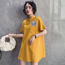 Improve Chinese Dress Qipao Dresses Summer 2020 Harajuku Oriental Dress Short Chinese Style Clothing Women Cheongsam Dress 10363 2024 - buy cheap
