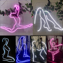 Sexy Neon Sign Custom Light Personalized Flex Led Girl Wall Home  Bedroom Decor Gift decoration For Bar Party Night Club Couple 2024 - buy cheap