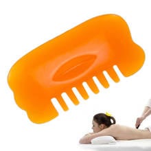 Mini Resin Beeswax Skin Scraping Therapy Comb Guasha Gua Sha Board Comb Shape Massage Hand Massager Relaxation Comb Health Care 2024 - buy cheap