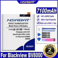 Hsabat-bateria integrada de 7100mah para blackview, bv8000 pro, bateria para blackview 2024 - compre barato