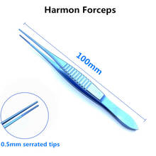 Titanium Tissue  Forceps Bishop-Harmon Forceps 100mm long double eyelid ophthalmic instrument 2024 - buy cheap