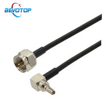2pcs/lot F Male to CRC9 Male Right Angle Plug RG174 Pigtail RF Coaxial Cable Huawei 3G 4G Antenna Extension Cable Jumper Cord 2024 - buy cheap