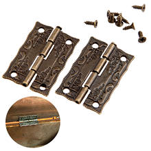 2Pcs Antique Bronze 36*23mm Drawer Hinges for Jewelry Boxes Furniture Fittings Kitchen Cabinet Door Hinges 2024 - buy cheap