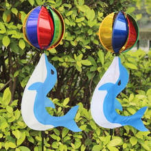 1pc Wind Spinner Colorful Windmill Rainbow Cute Cartoon Animal Dolphin Winnower Kids Toy 2024 - buy cheap