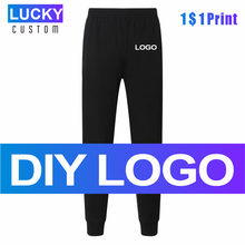 Men's sports pants custom printing embroidery LOGO casual breathable pants jogging trousers men's and women's same style 4XL 2024 - buy cheap