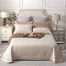 J1-colcha gruesa de algodón de franela cómoda, fundas de almohada de lino de alta calidad, color Beige, rosa, morado y verde, 3 uds. 2024 - compra barato