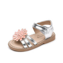 2022 Summer Children Shoes Girls Flowers Lightweight Beach Scandals Princess Shoes Kids Chic Cute Flats Sweet For Wedding Hot 2024 - buy cheap