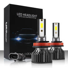 PAMPSEE-bombillas LED de faro delantero de coche, luces antiniebla automáticas de 12V y 24V, 12000LM, H11, H1, H3, H4, H7, 76W, 6000K, 9005, HB3, 9006, HB4, H8, H9 2024 - compra barato
