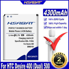 HSABAT 4300mAh BM60100 Battery For BO47100 HTC Desire 400(Dual) 500 506e 600 606W T606W T608T T609D Z4 One SC/C525c C525E T528d 2024 - buy cheap