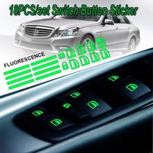 1Pc Car Styling Fluorescent Car Door Window Lift Window Button Sticker Switch Car Sticker Luminous 2024 - buy cheap