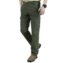Men Trainning Pants Summer Casual Tactical Military Trousers lightweight Breathable Quick Dry Cargo Pants 2024 - compre barato
