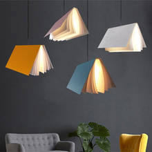 Modern Creative Pendant Lights Metal Books Hanging Lamp Loft Fixtures for Bedroom Kitchen Living Room Decor Industrial Led Light 2024 - buy cheap