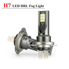 Headlight Kit 2pcs Fog Bulb DRL Car LED Headlight Inline H7 LED White 20000lm 6000k Driving Light 2024 - buy cheap