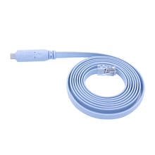 Кабель-адаптер USB к RS232 для консоли RJ45 CAT5, кабель для маршрутизаторов Cisco FTDI для консольного кабеля DB9 RJ45, 6 футов, 1,8 м 2024 - купить недорого