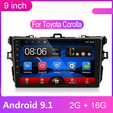 9 inch Android 9.1 2 Din Car Radio Multimedia Player 2din Gps Navigation Wifi Bluetooth for Toyota Corolla 2008 2009-2012 2013 2024 - buy cheap