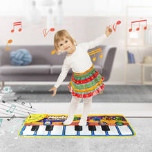 Baby Musical Playing Piano Mat with Animal Sound Adjustable Kids Instrument Keyboard Rug Gifts Educational Toys for Children 2024 - buy cheap