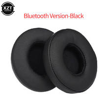 1Pair Wire Headphone Ear Pads Wireless Bluetooth Earphone EarPads Round PU Leather Ear Cushions for Beats Solo 3 / Solo 2 2024 - buy cheap