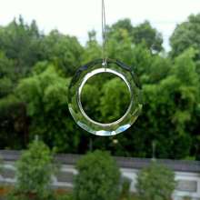Pingentes de cristal anel transparente 50mm, acessórios para lustre cristal peças de lâmpada prismas pendurar ornamento diy decoração de casa 2024 - compre barato