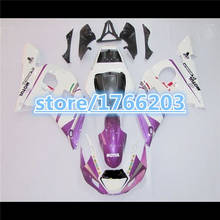 purple white ABS fairing kit fit for YAMAHA R6 1998 1999 2000 2001 2002 R6 YZF R6 fairings set 98 99 00 01 02 2024 - buy cheap