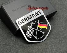 10X GERMANY Flag car emblem sticker 3D  Aluminum Badges Emblem car sticker 50mm*50mm good quality car body sticker Car Styling 2024 - buy cheap