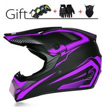 Cool Motorbike Motocross MTB Unisex Purple Helmet Capacete Moto Casco Dot Motorcycle Full Face AM DH Helmets Racing Helmets 2024 - buy cheap