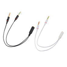Mini 3.5mm Stereo Audio Cable 1 Male To 2 Female Headset Mic Y Splitter Cable Adapter to PC For Android iphone samsung 2024 - buy cheap