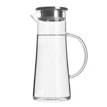 Clear Glass Bottle High Temperature Resistant Teapot Juice Beverage Flower Tea Water Jugs with Stainless Steel Lid 2024 - buy cheap