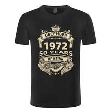 Born In 1972 50 Years Of Being Awesome T Shirt January February April May June July August September October November December 2024 - compre barato