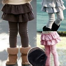 New Arrive Winter Girl Legging Fashion Tutu Skirt Pants for Girl Warm Thick Baby Pants Fleece Kids Pantalon Fille 2024 - buy cheap