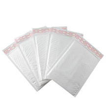 Bolsa de plástico de espuma blanca para envíos, sobres acolchados con burbujas, embalaje para regalos, 11x11cm, 10 unidades 2024 - compra barato
