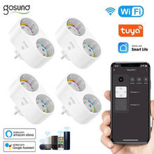 Gosund 16A EU Dual Plug 2 In 1 WiFi Smart Socket Outlet Smart Life/TUYA APP Remote Control Work With Alexa Google Assistance 2024 - buy cheap