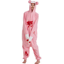 Gloomy Bear Onesies Unisex Winter Animal Cartoon Onesies Women Hooded Nightwear Anime Costumes Adults Flannel Sleepwear Pajamas 2024 - buy cheap