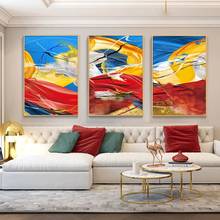 Pintura de tela de paisagem impressora, arte abstrata de parede, posteres e impressões, imagens de parede para decoração de sala de estar 2024 - compre barato