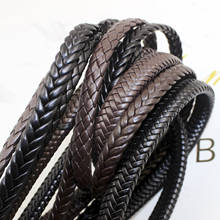 REGELIN 2 meters 9/12mm Flat Braided PU Leather Bracelet Findings PU Leather Cord String Rope DIY Necklace Bracelet Making 2024 - buy cheap