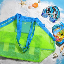 Bolsa de playa Portátil Bolsa de malla plegable para nadar para niños, cestas de playa, bolsa de almacenamiento para niños, bolsas impermeables para nadar al aire libre 2024 - compra barato