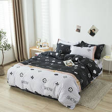 Conjuntos de cama confortáveis, roupas de cama simples e fofas com desenho animado de folha para crianças, tamanho único, fronha, capa de edredom e lençol 2024 - compre barato